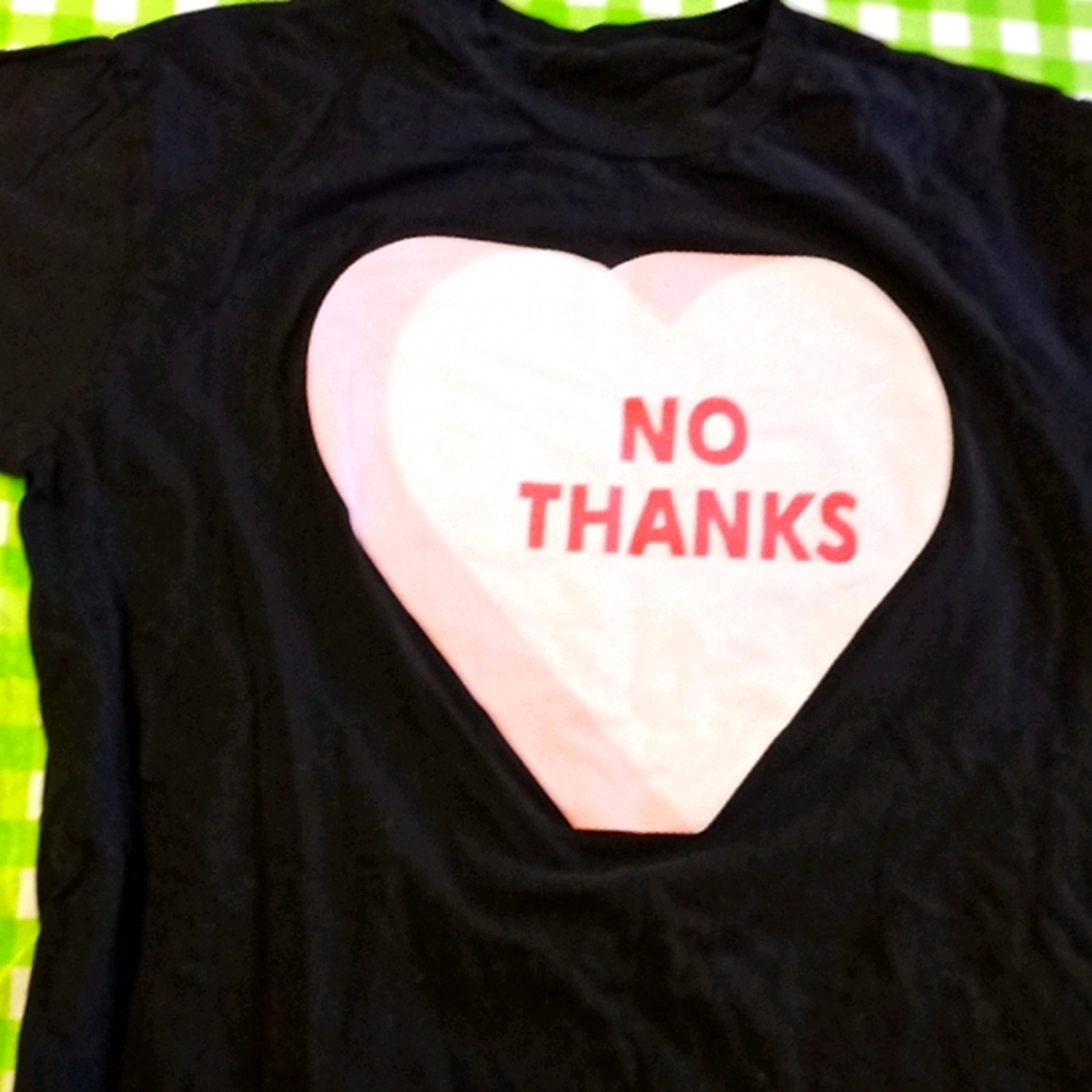 No thanks large Tshirt